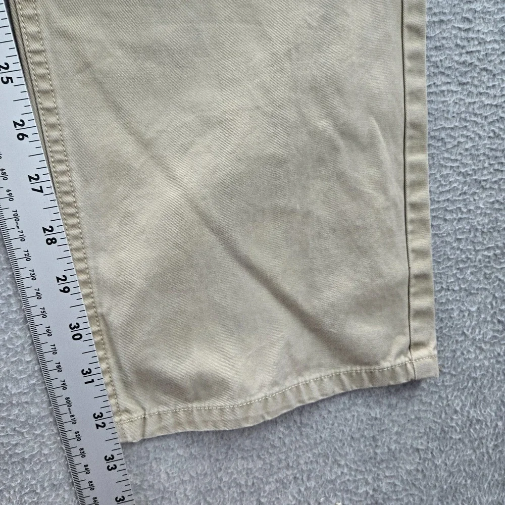 Bonobos Men Pants 34x34 Beige Straight‎ Pockets Flat Front Mid Rise Cotton